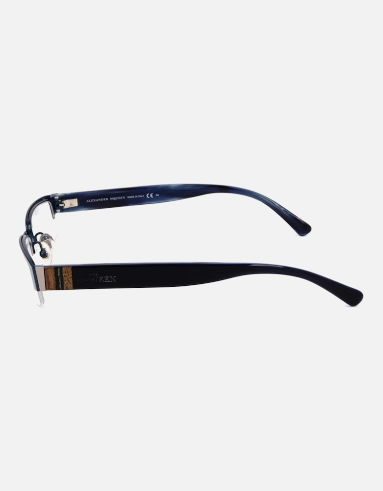 Metal Bracelet Watch with Blue Dial Unisex Frames