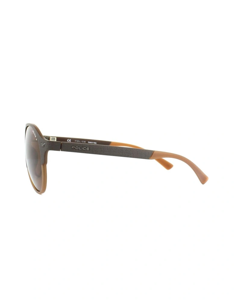 Injected Bracelet Timepiece with Brown Dial Unisex Sunglasses