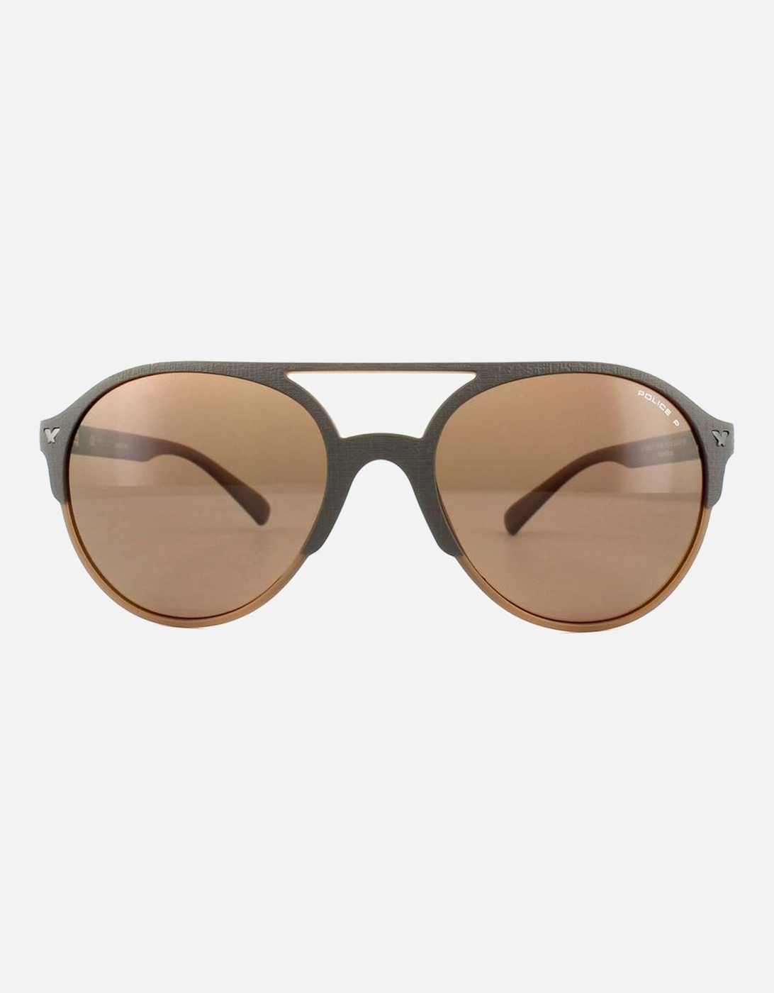 Injected Bracelet Timepiece with Brown Dial Unisex Sunglasses