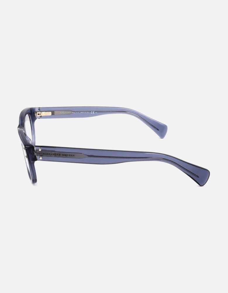 Acetate Bracelet Watch with Transparent Dial Unisex - Blue Frames