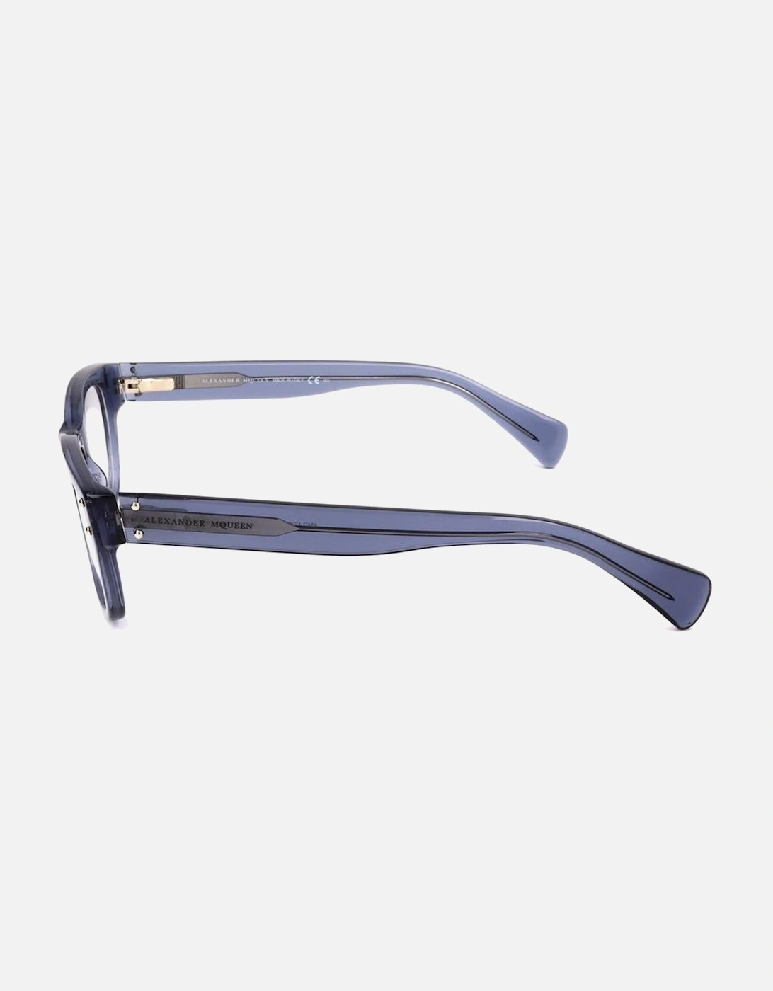 Acetate Bracelet Watch with Transparent Dial Unisex - Blue Frames