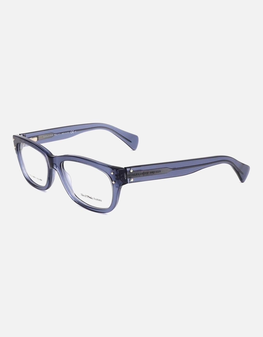 Acetate Bracelet Watch with Transparent Dial Unisex - Blue Frames