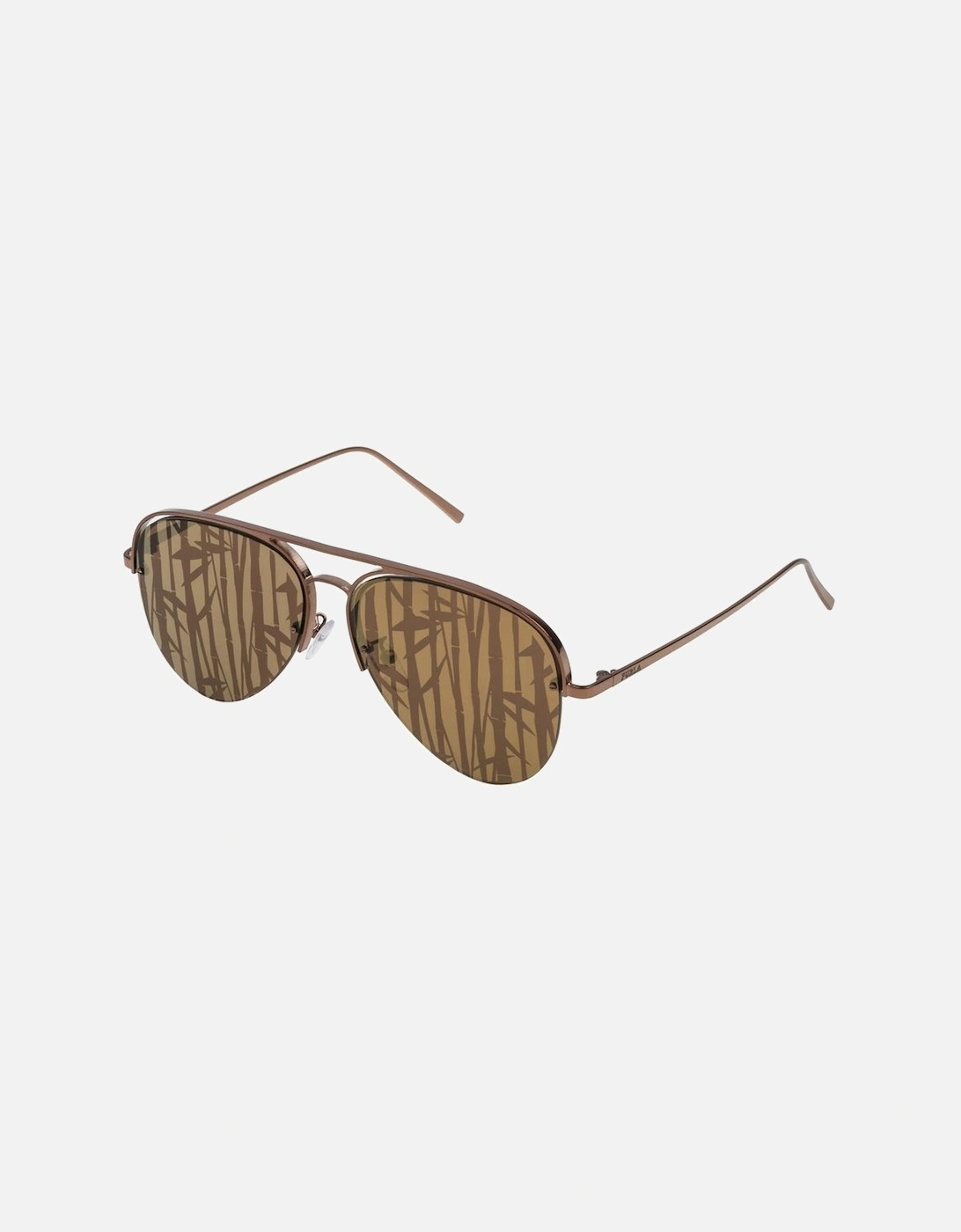 Mirrored Metal Frame Sunglasses Unisex - Bronze, 2 of 1