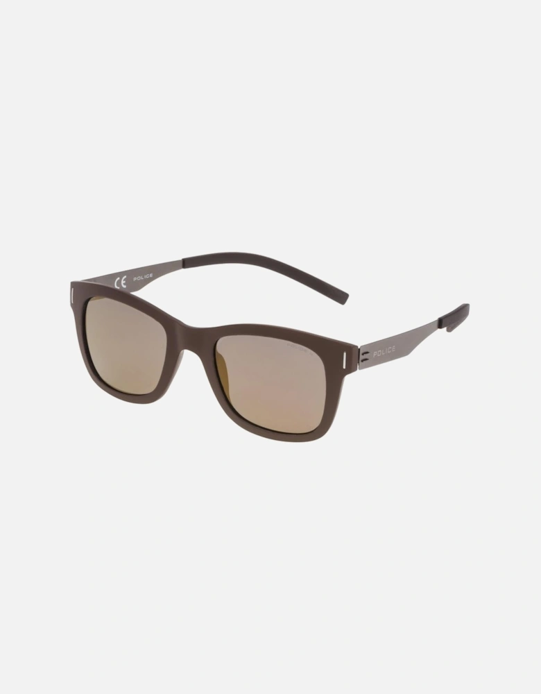 Metal-Injected Bracelet Watch with Brown Dial Unisex Sunglasses