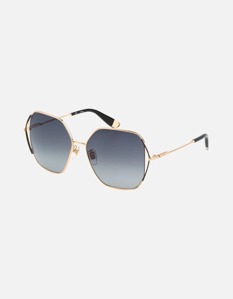 Metal Sunglasses with Grey Degraded Lenses Women - Multicolor