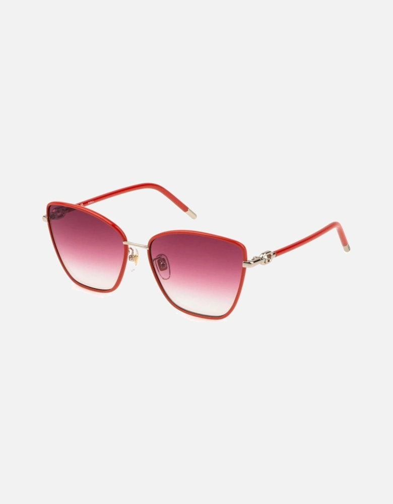 Acetate Sunglasses with Degraded Lenses Women - Red