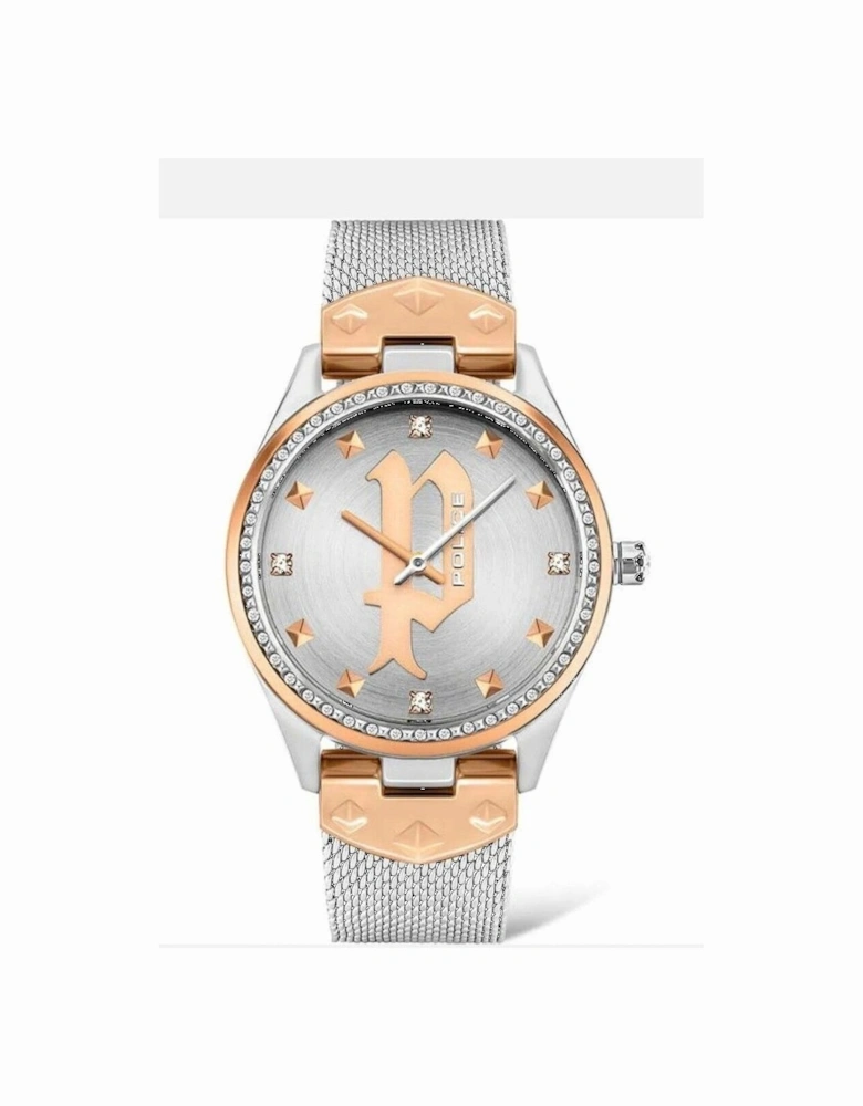 Stainless Steel Quartz Analog Watch Women - Gray Watches