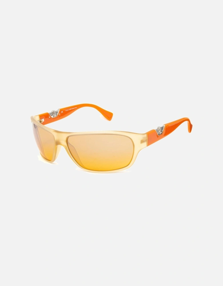 Injected Bracelet Case Watch with Orange Dial Unisex Sunglasses