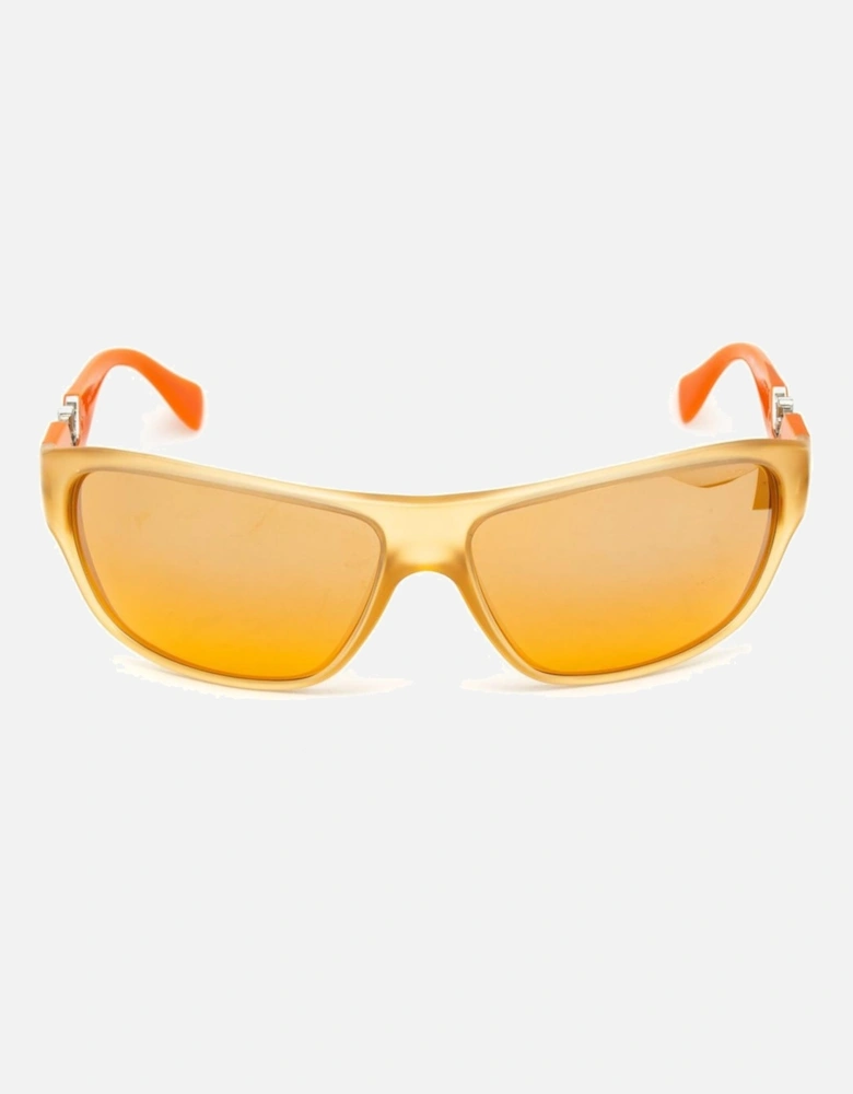 Injected Bracelet Case Watch with Orange Dial Unisex Sunglasses