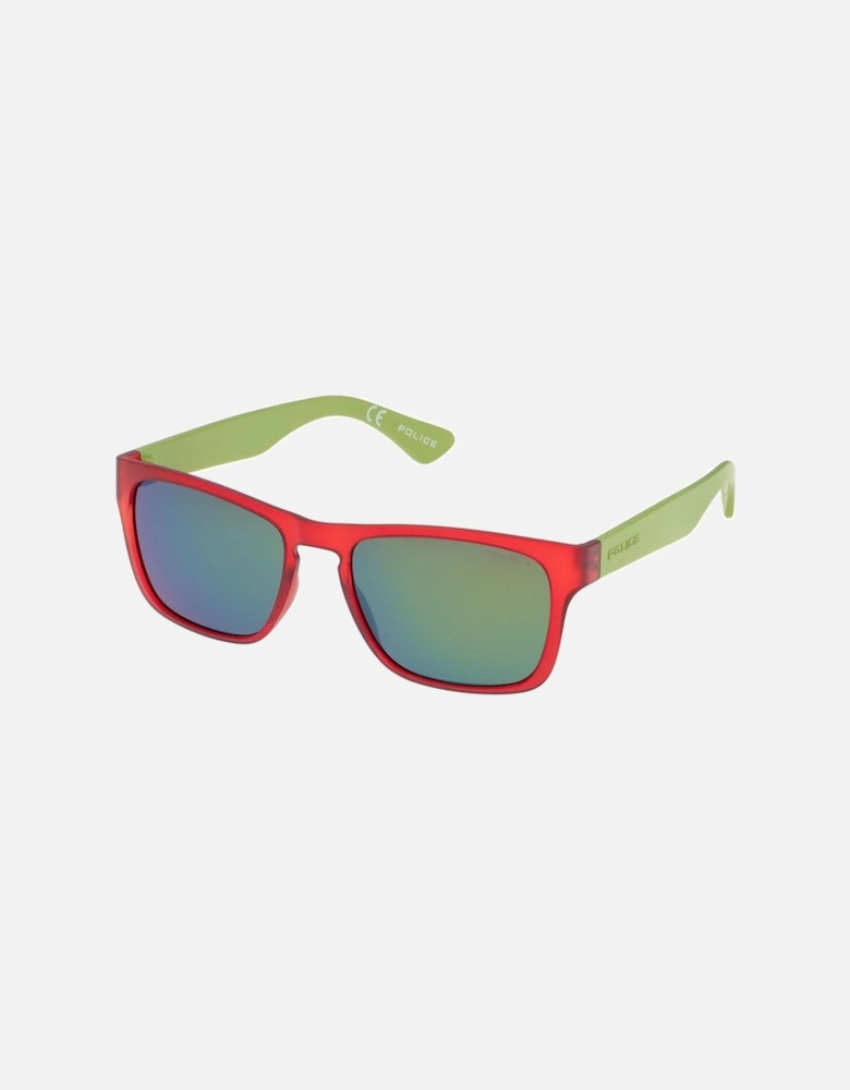 Red Dial Watch with Injected Bracelet Unisex Sunglasses