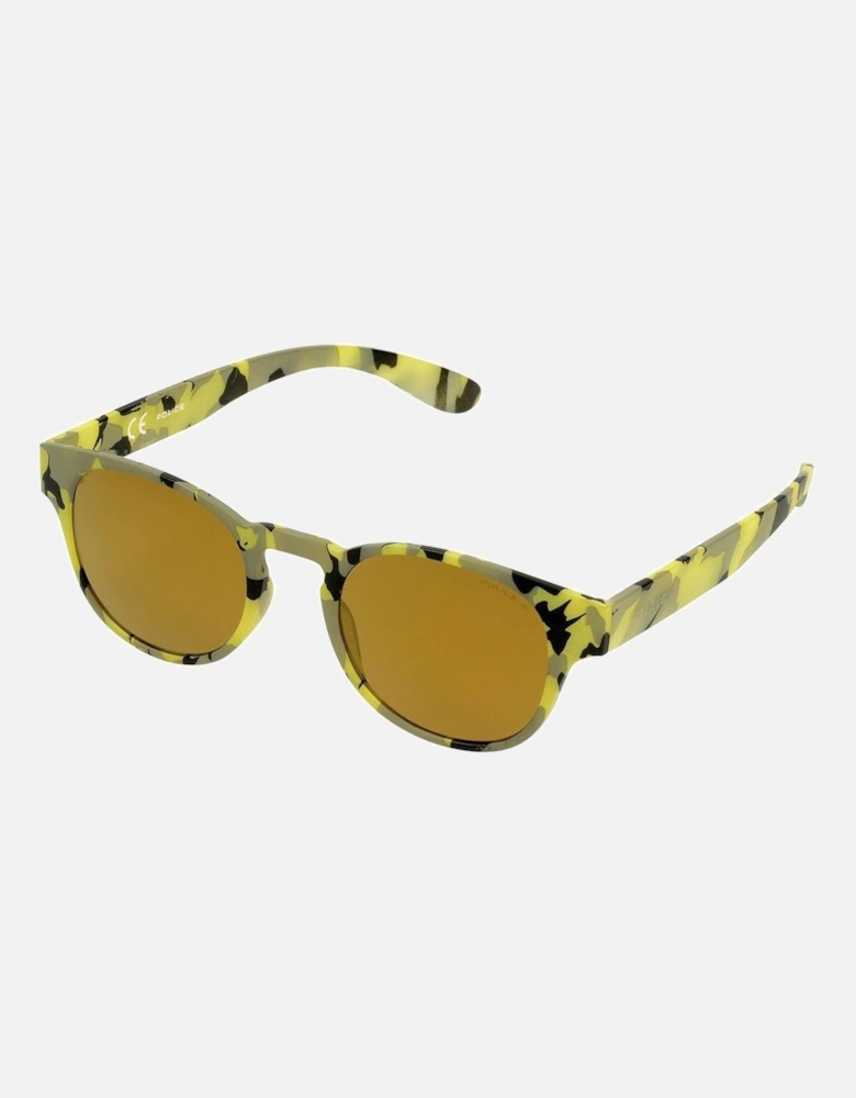 Multicolored Dial Watch with Injected Bracelet Unisex Sunglasses