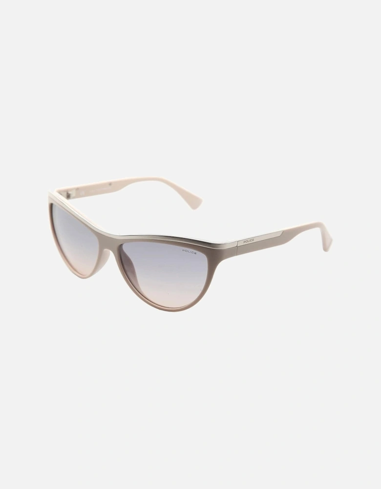 Injected Bracelet Beige Dial Watch Women Sunglasses