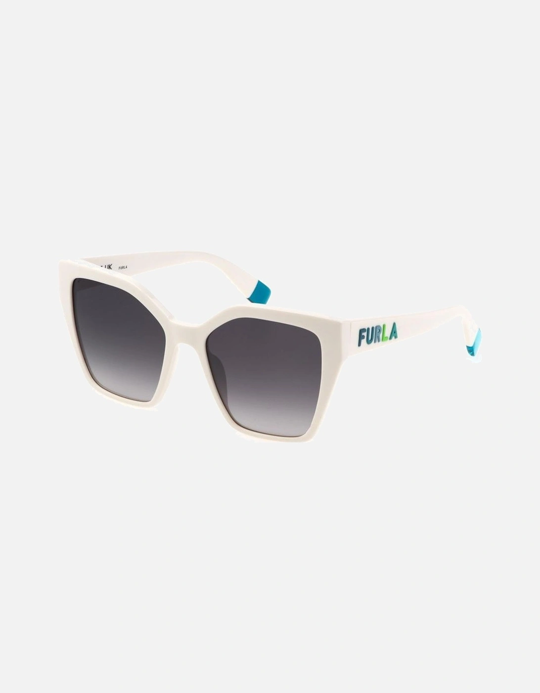 Plastic Frame Sunglasses with Grey Degraded Lens Women - Beige, 2 of 1