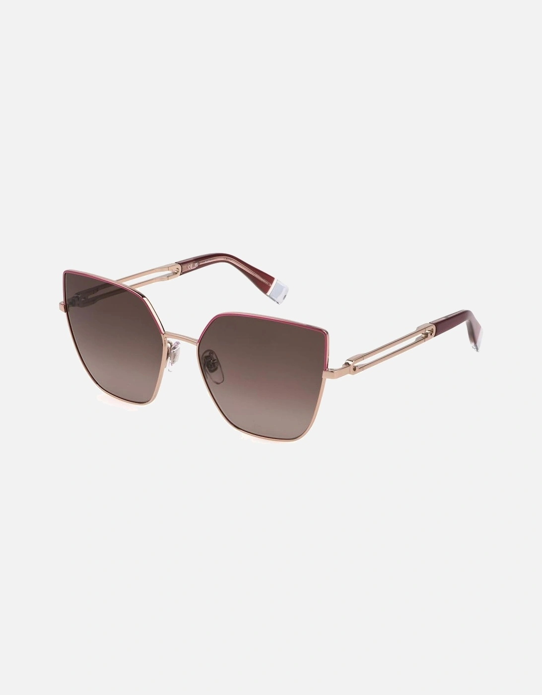 Metal Sunglasses with Brown Degraded Lenses Women - Multicolor, 2 of 1
