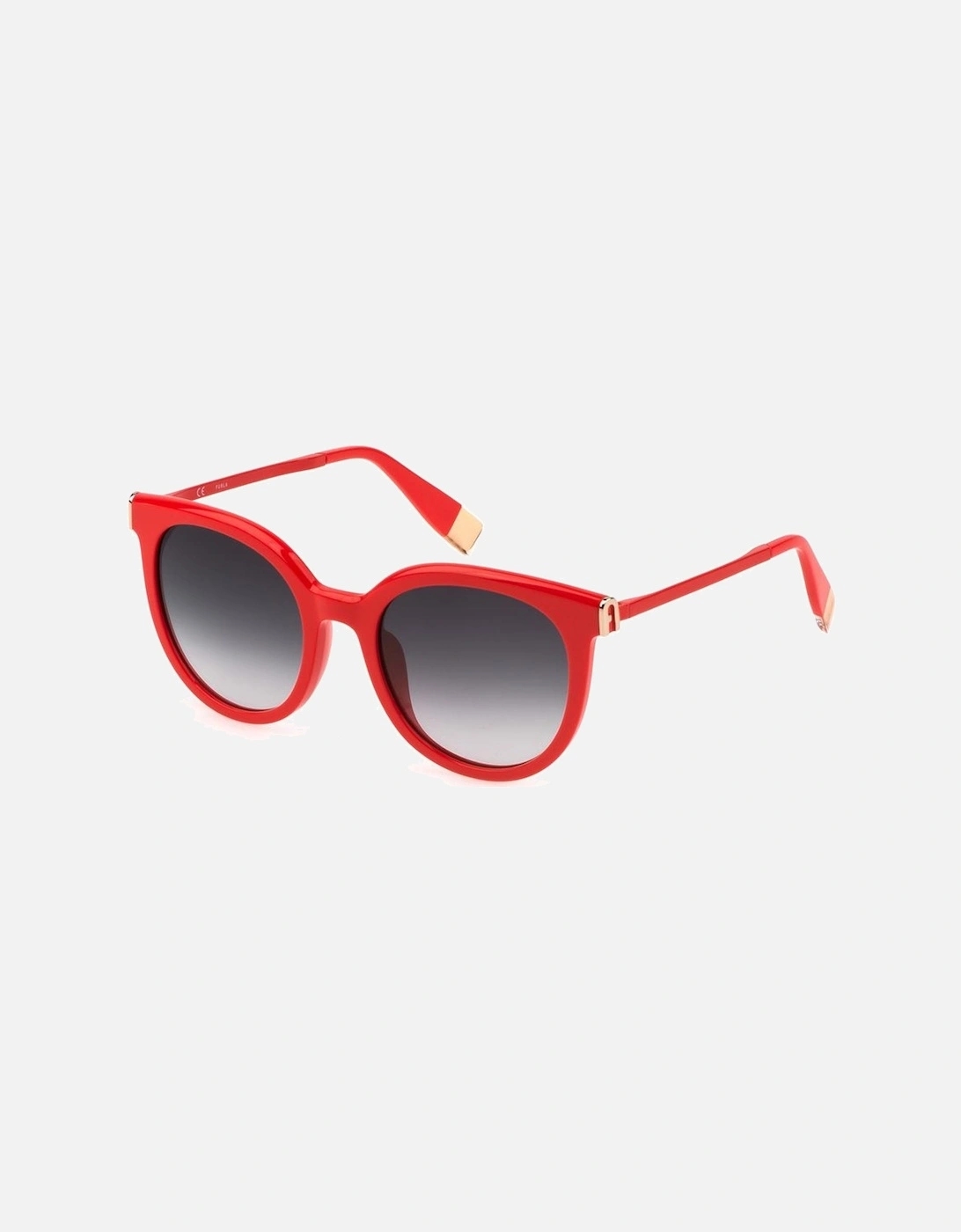 Acetate Sunglasses with Grey Degraded Lenses Women - Orange, 2 of 1