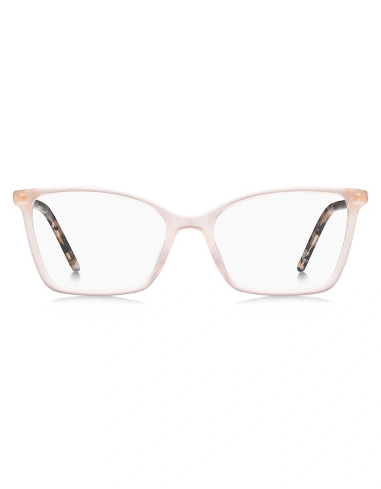 Acetate Rectangular Frame Glasses Women - Beige
