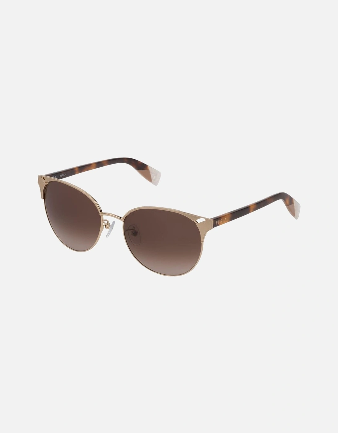 Metal Sunglasses with Degraded Brown Lenses Women - Rose Gold, 2 of 1
