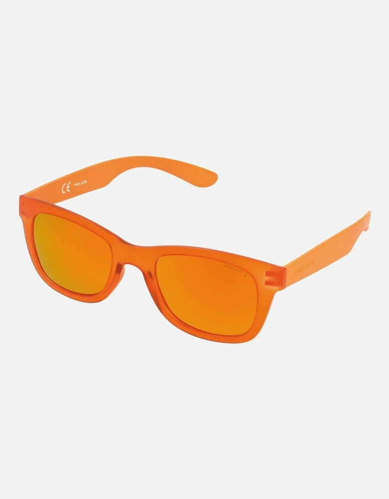 Injected Bracelet Watch with Old Glass Dial Unisex - Orange Sunglasses