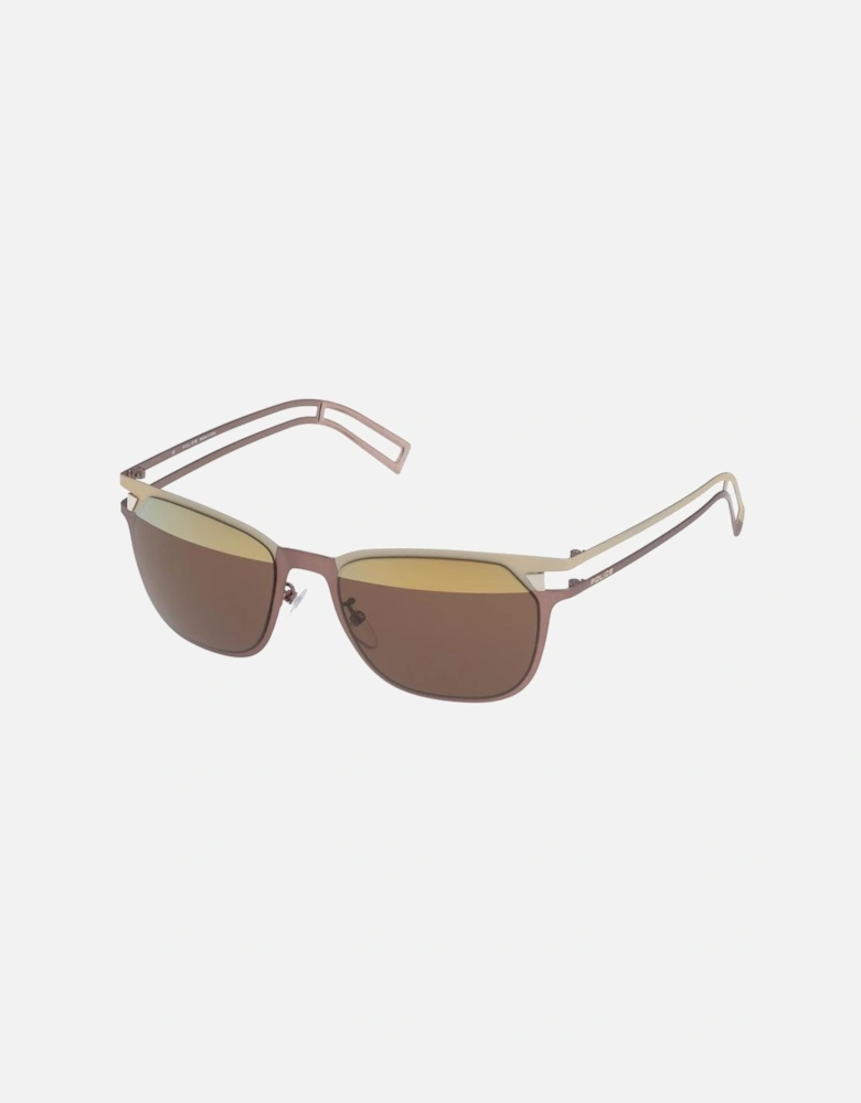 Metal Bracelet Watch with UV Filter Women - Gold Sunglasses