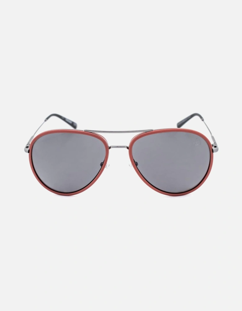 Polarized Plastic and Metal Sunglasses Unisex - Silver