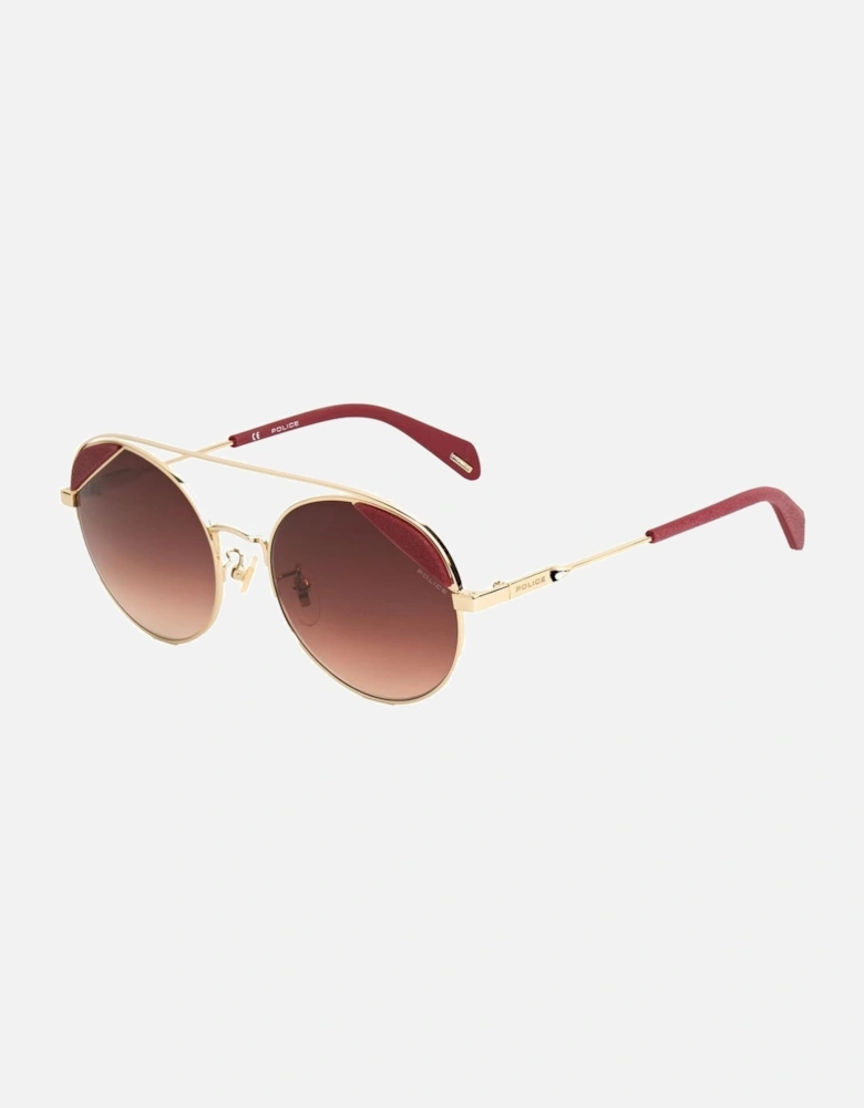 Metal Bracelet Watch with Degraded Violet Dial Women - Pink Sunglasses
