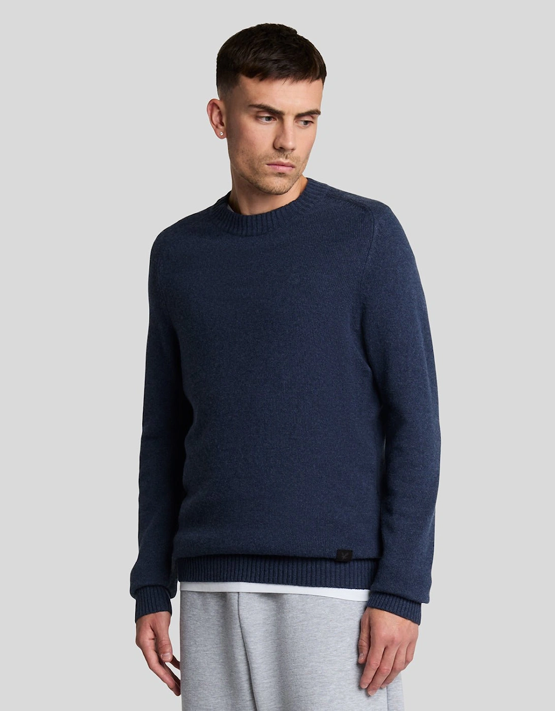 Lyle And Scott Men's Navy Crew Neck Knit Jumper - - : 42/Regular Xl