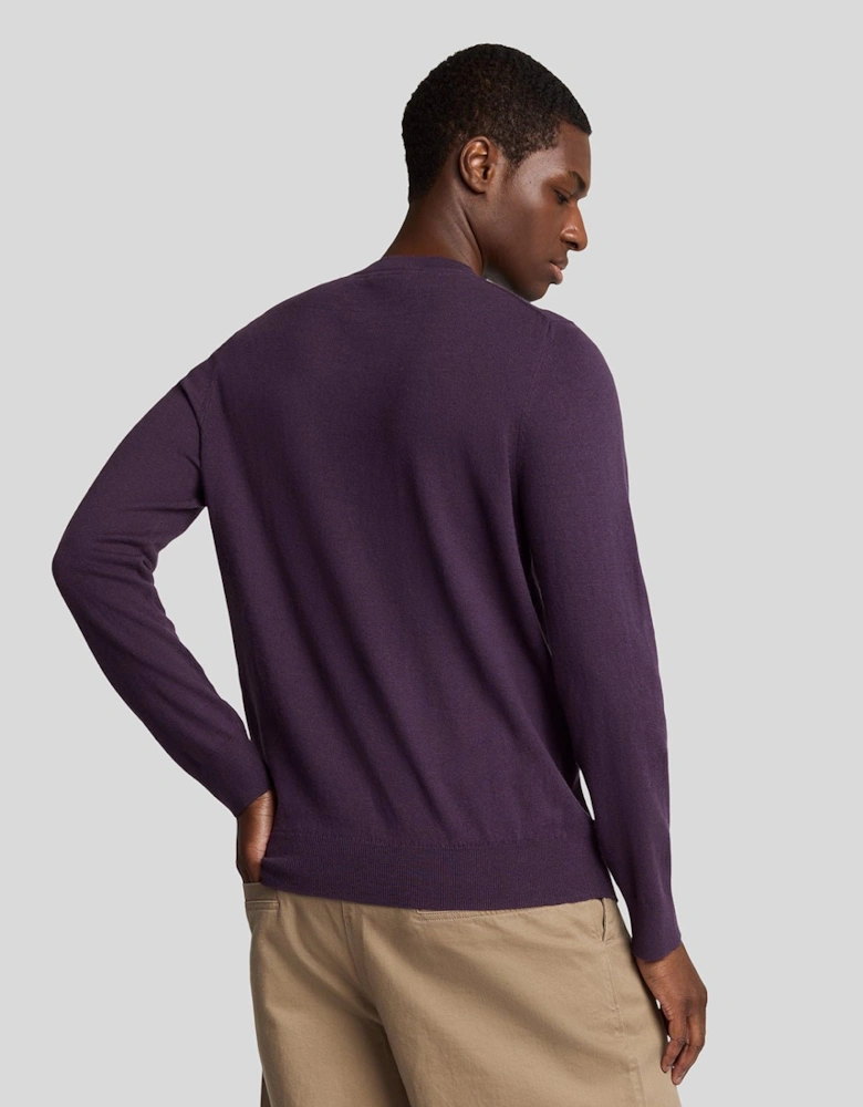 Cotton Merino Crew Neck Jumper