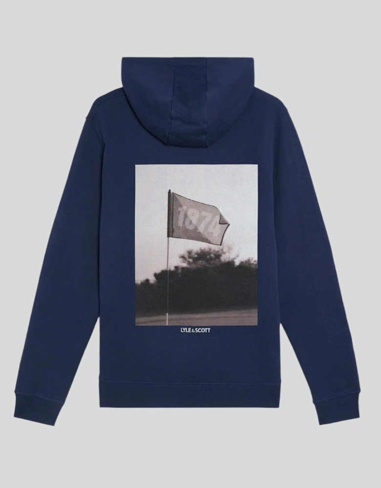 Flag Print Pullover Hoodie