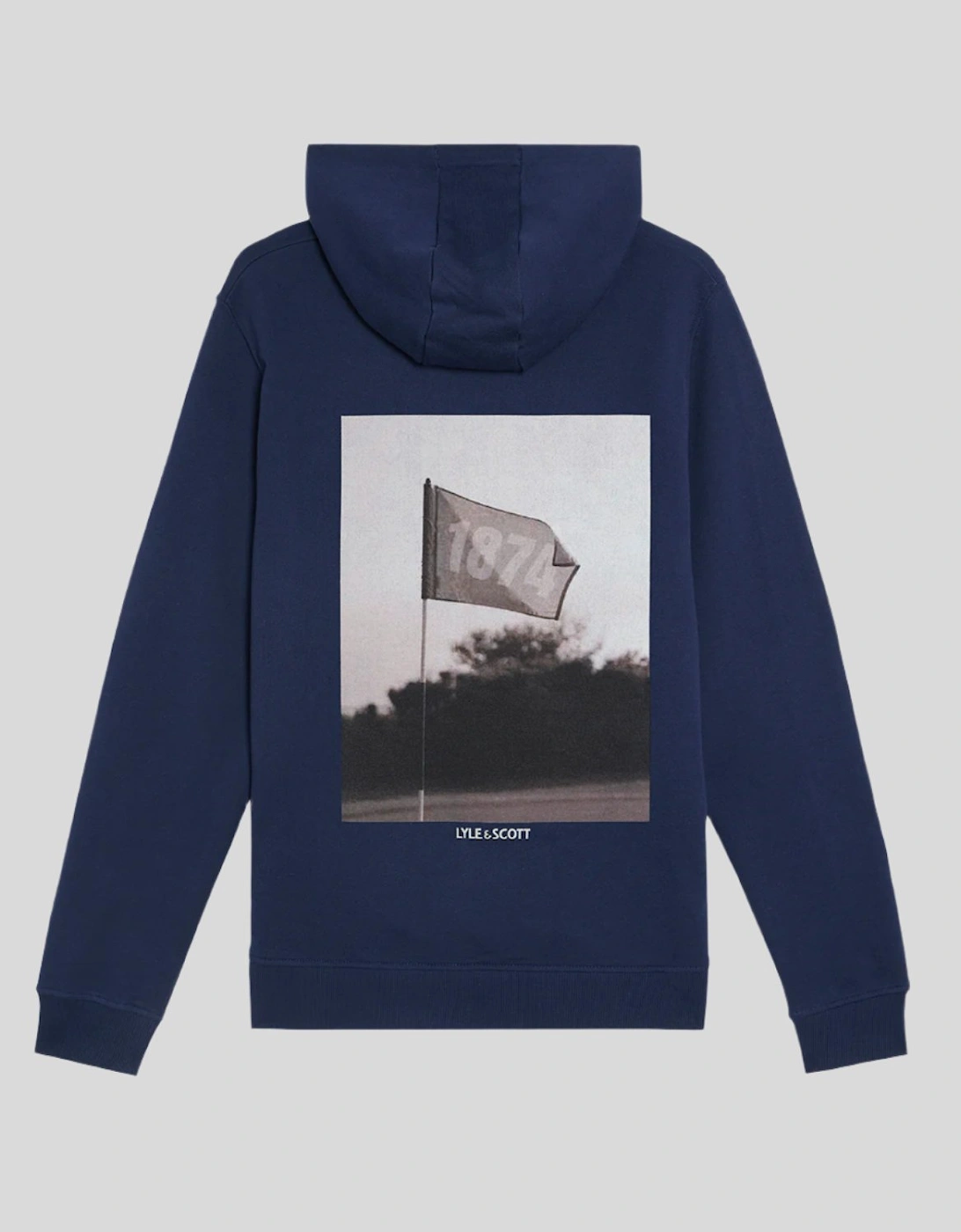 Flag Print Pullover Hoodie