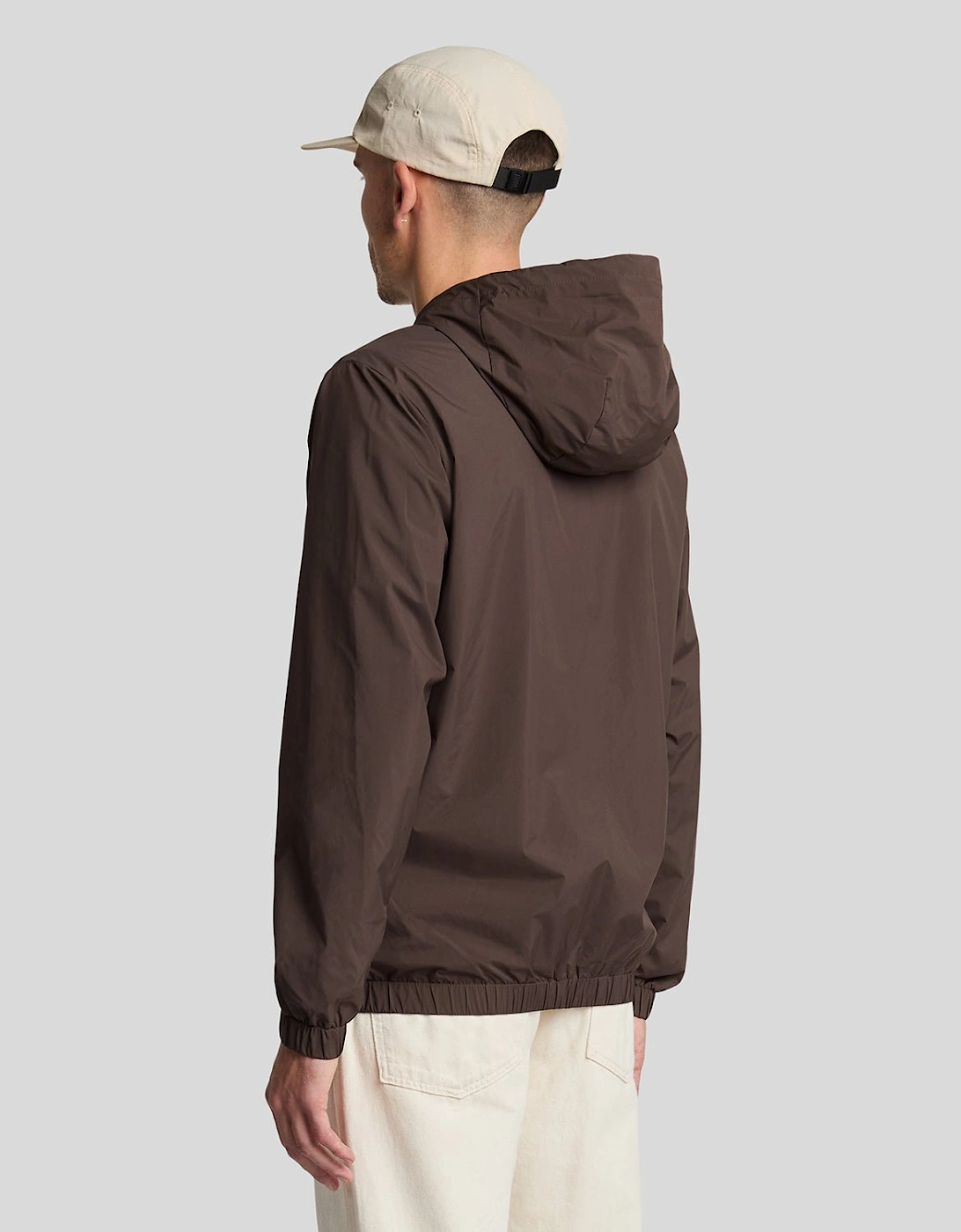 Tonal Eagle Hooded Bomber Jacket