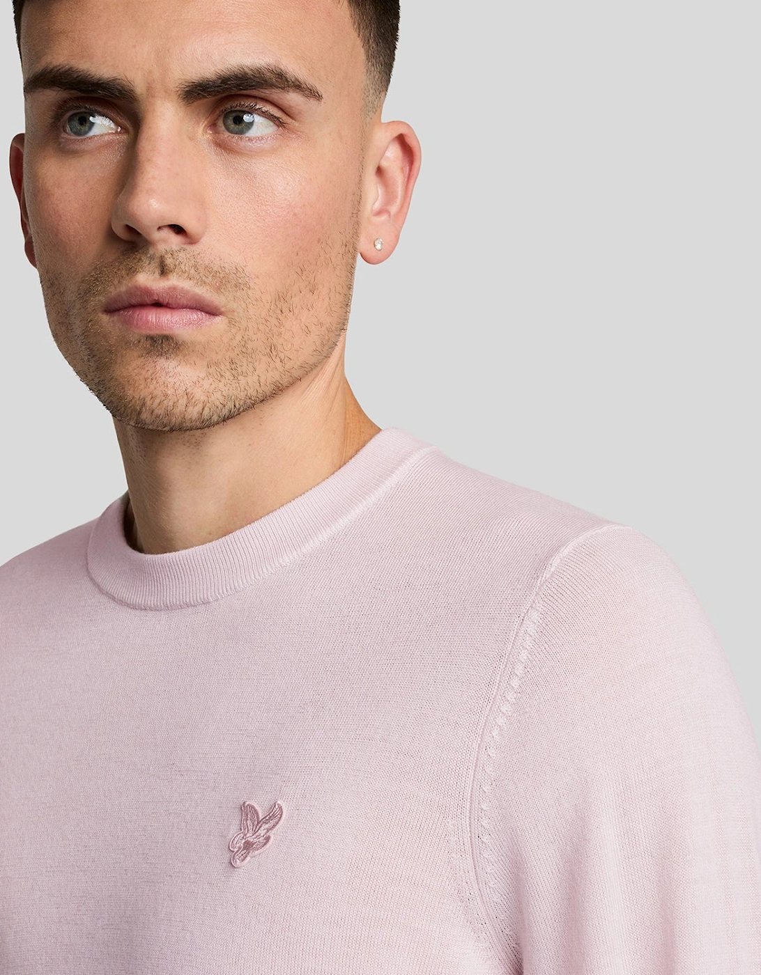 Tonal Eagle Merino Crew Neck Jumper