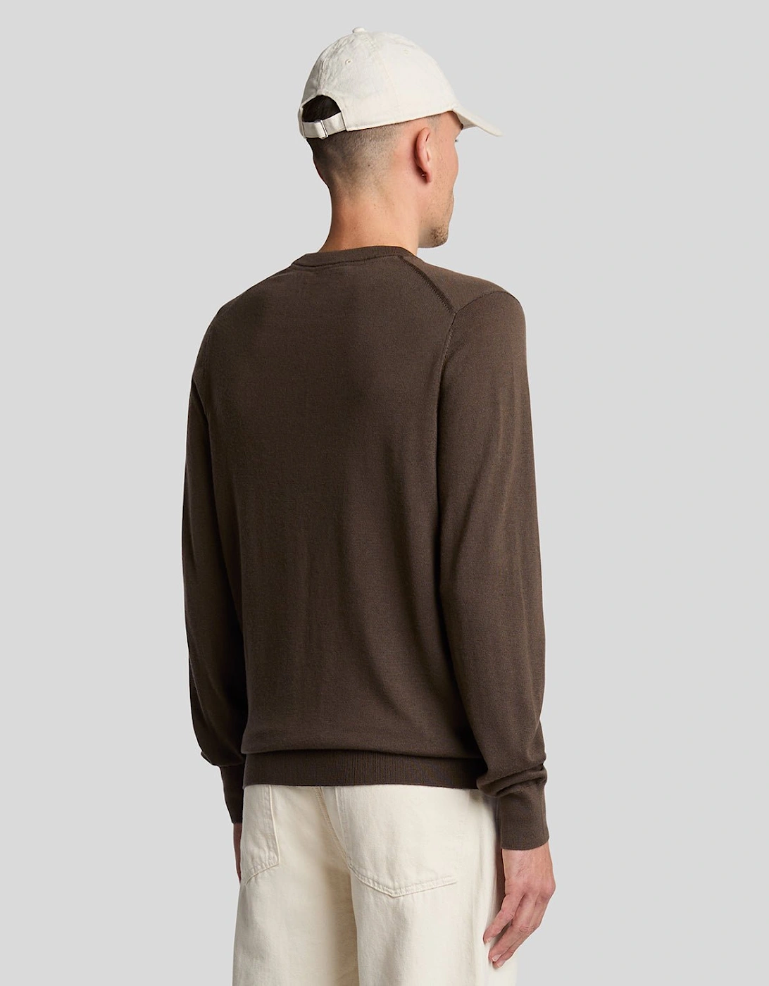 Tonal Eagle Merino Crew Neck Jumper