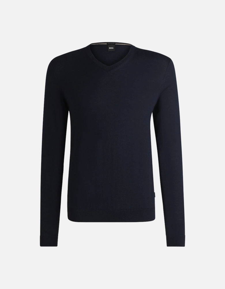 BOSS Black Melba-P Knitwear 404 Dk Blue