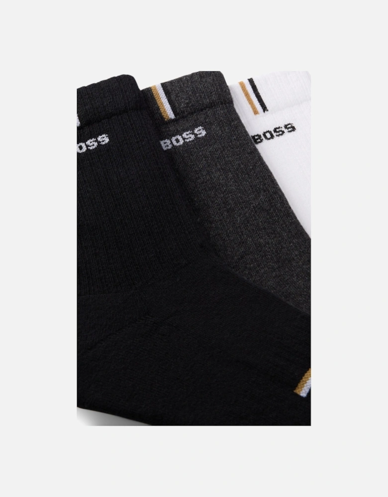 BOSS Black 3P QS Rib Design CC Socks 960 Misc