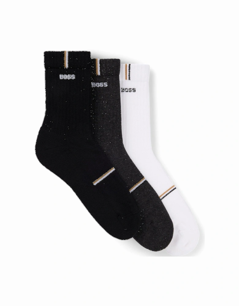 BOSS Black 3P QS Rib Design CC Socks 960 Misc