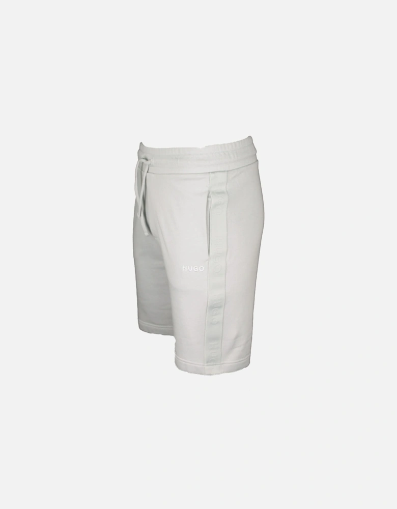 Cotton Terry Tonal Logo Shorts, Light Grey