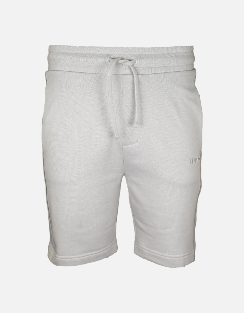 Cotton Terry Tonal Logo Shorts, Light Grey