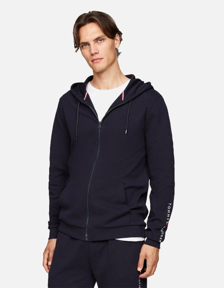 TH Original Logo Full-Zip Hoodie, Navy