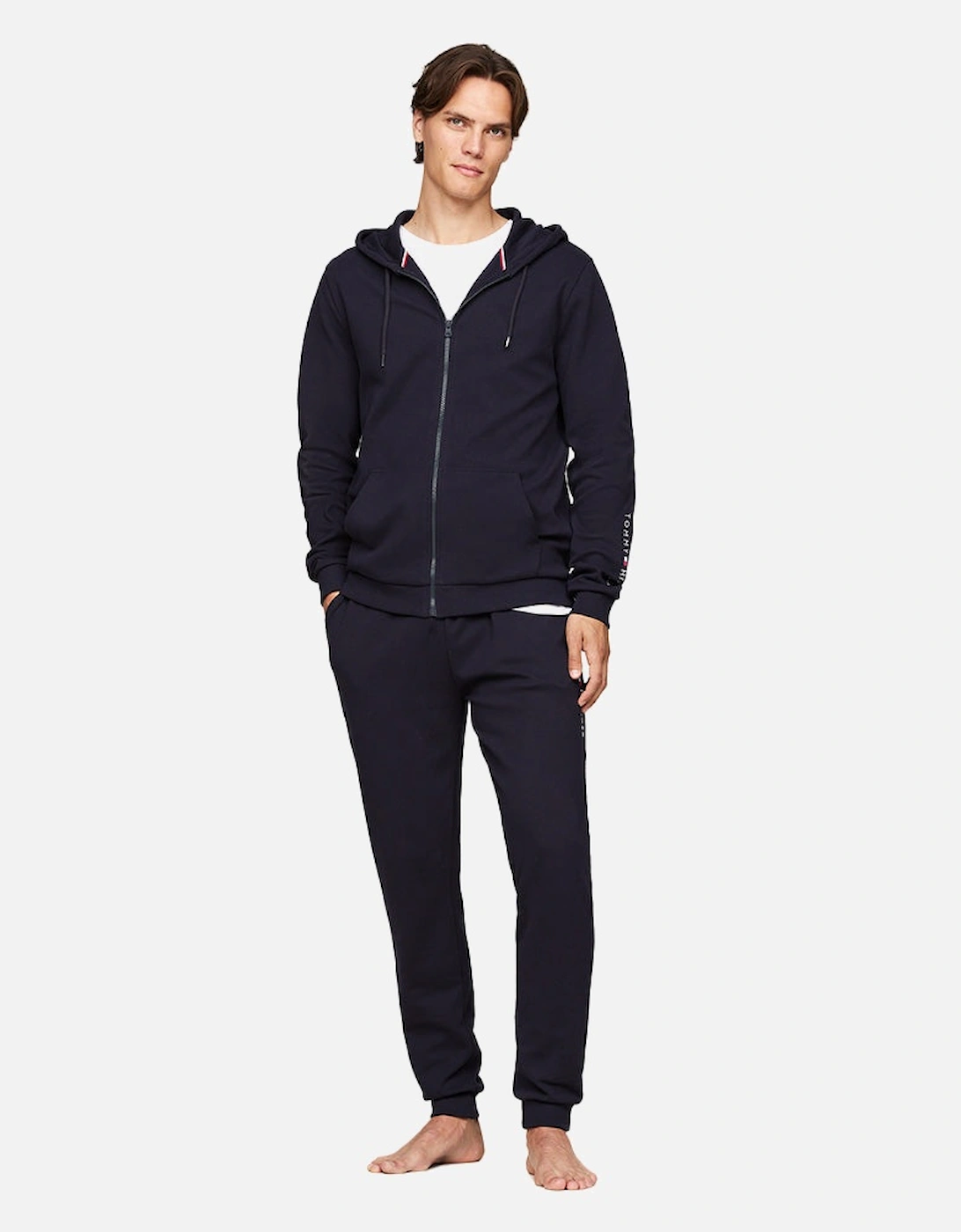 TH Original Logo Full-Zip Hoodie, Navy