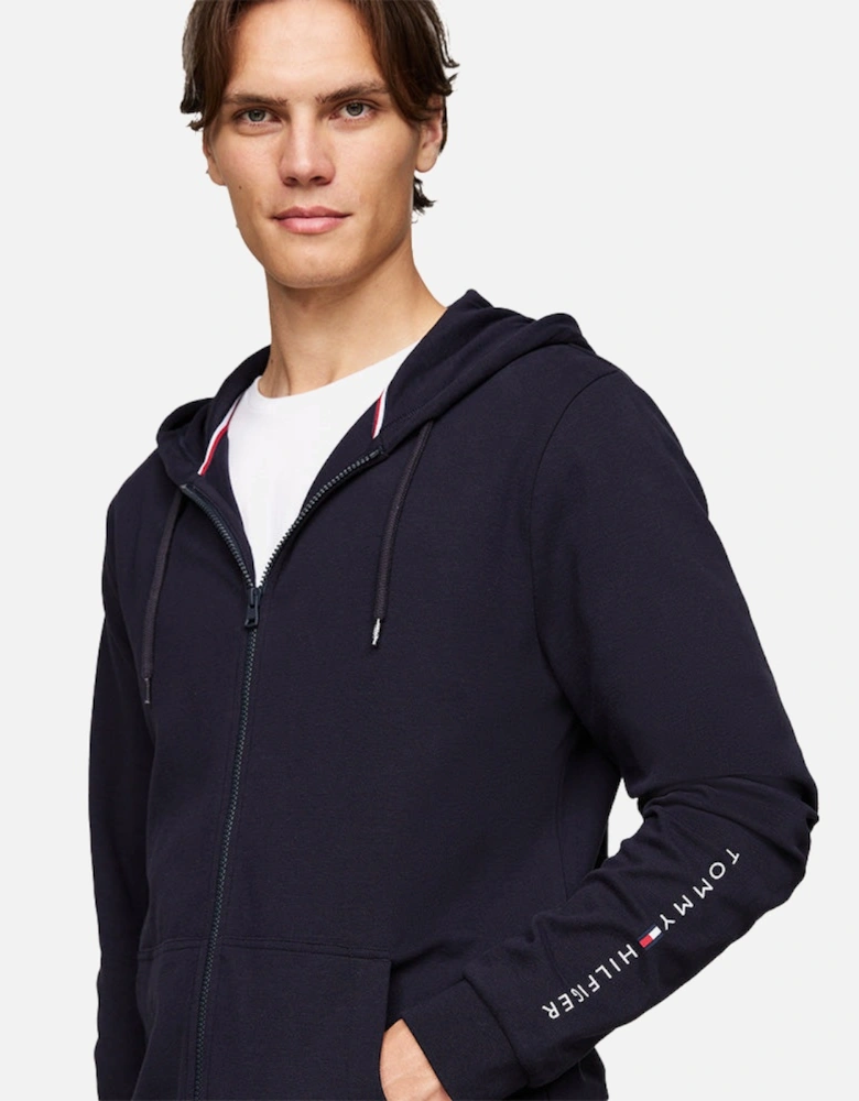 TH Original Logo Full-Zip Hoodie, Navy