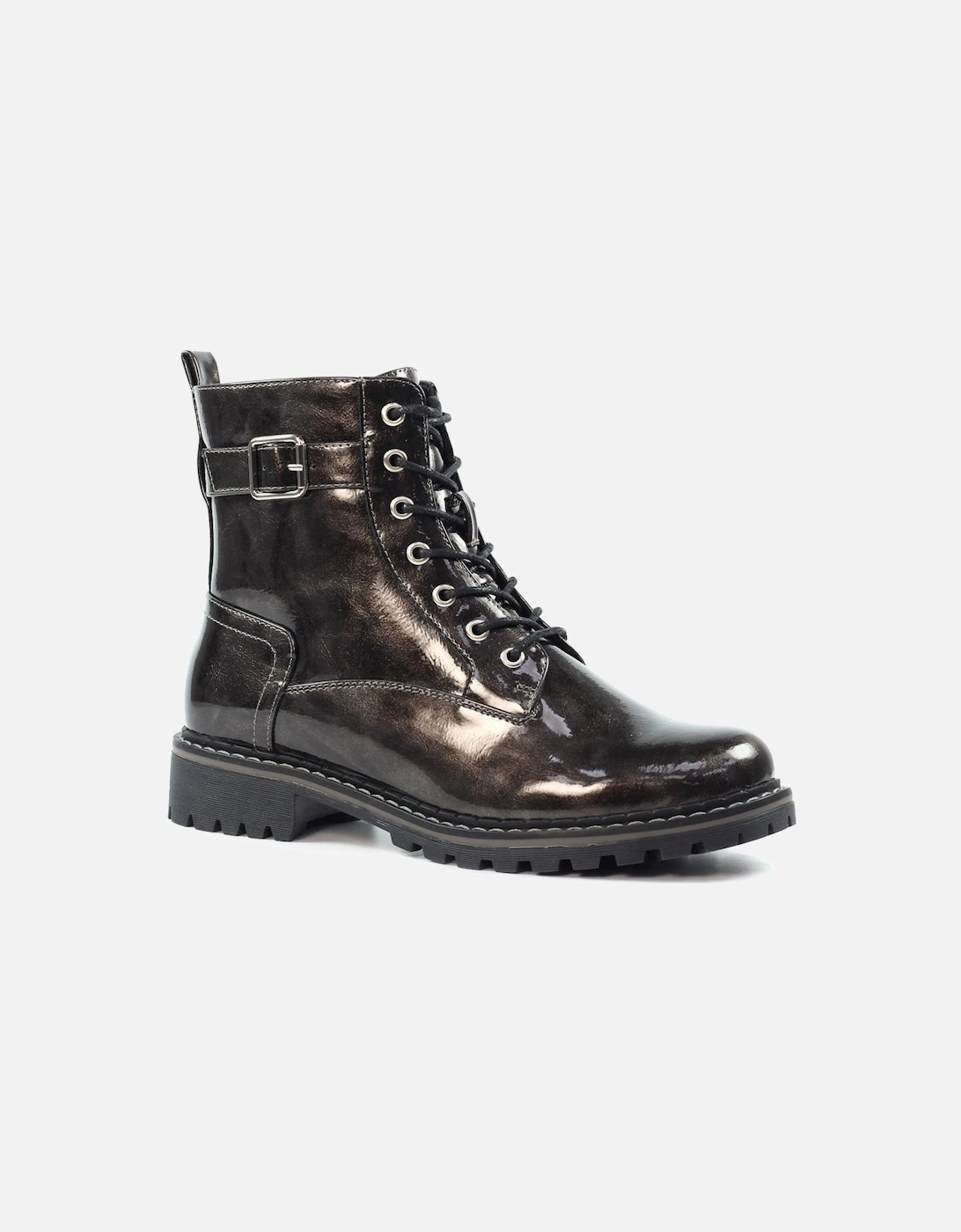 Parlour Patent Womens Ankle Boots, 7 of 6