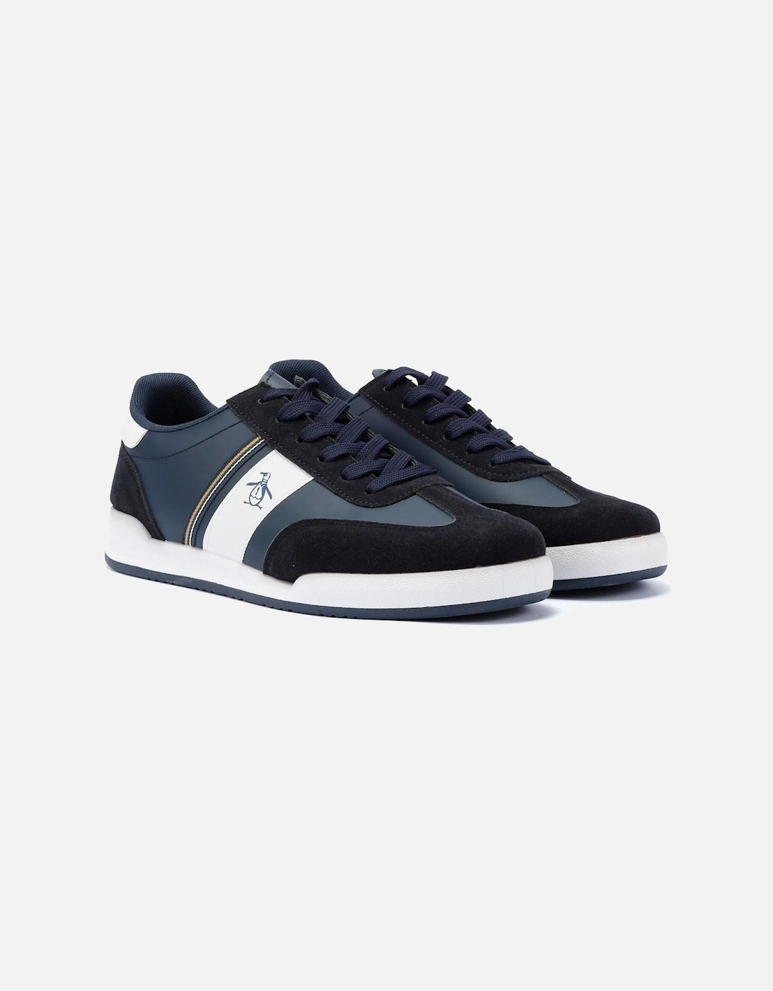 Original Penguin Men's Blue Penguin Gaz Navy Trainers - Size: 9