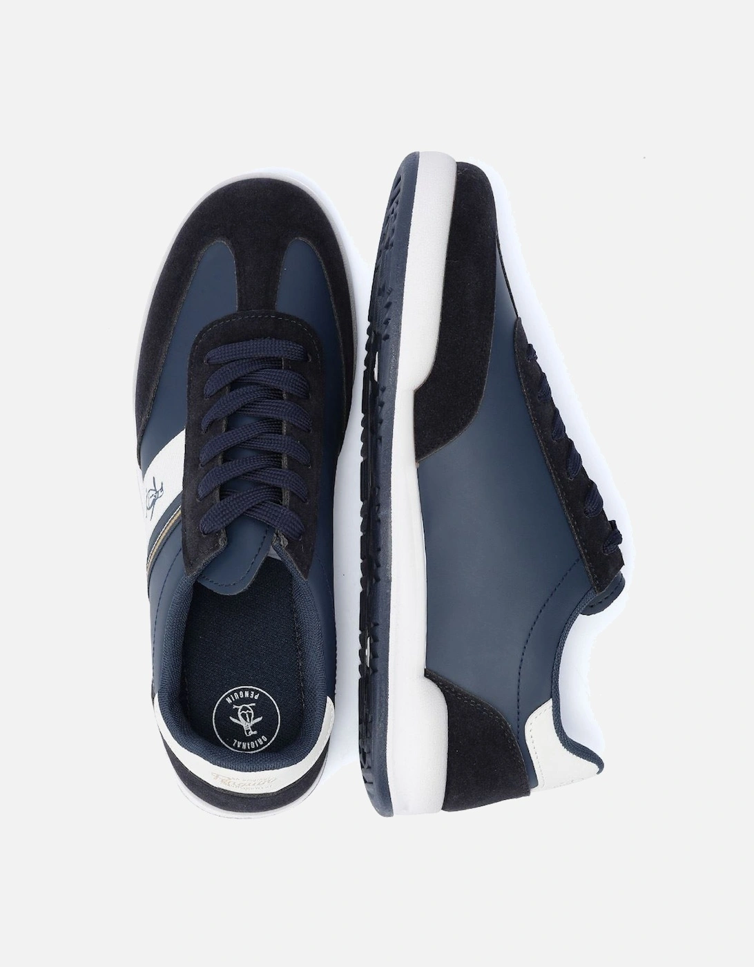 Penguin Gaz Men's Navy Trainers