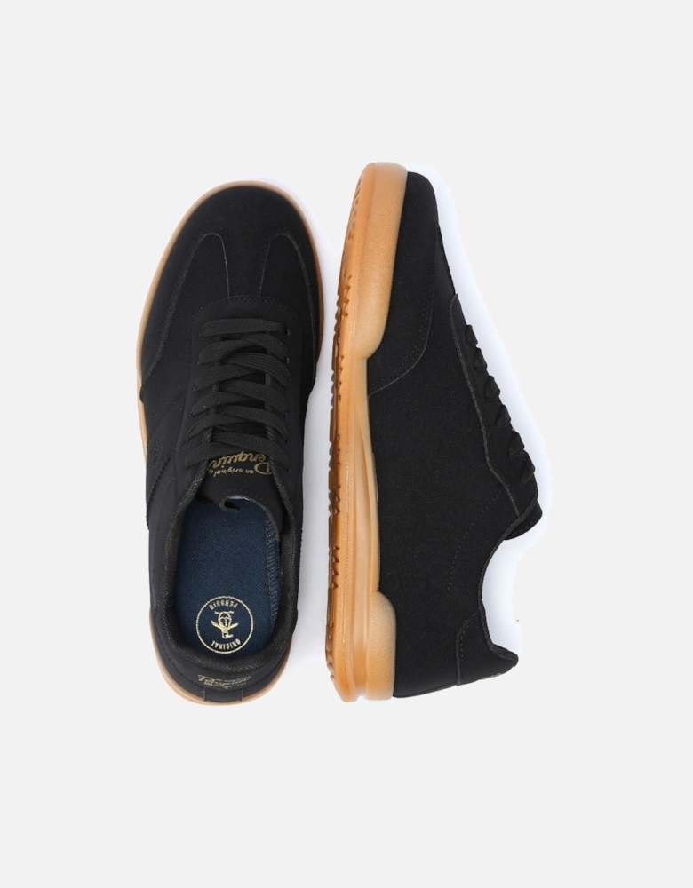 Penguin Giovanni Men's Black / Gum Trainers