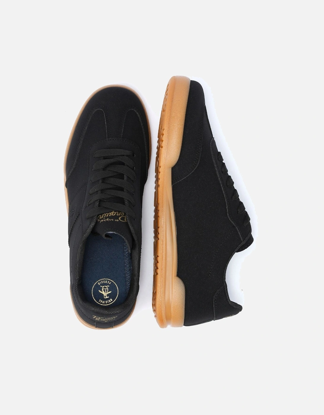 Penguin Giovanni Men's Black / Gum Trainers