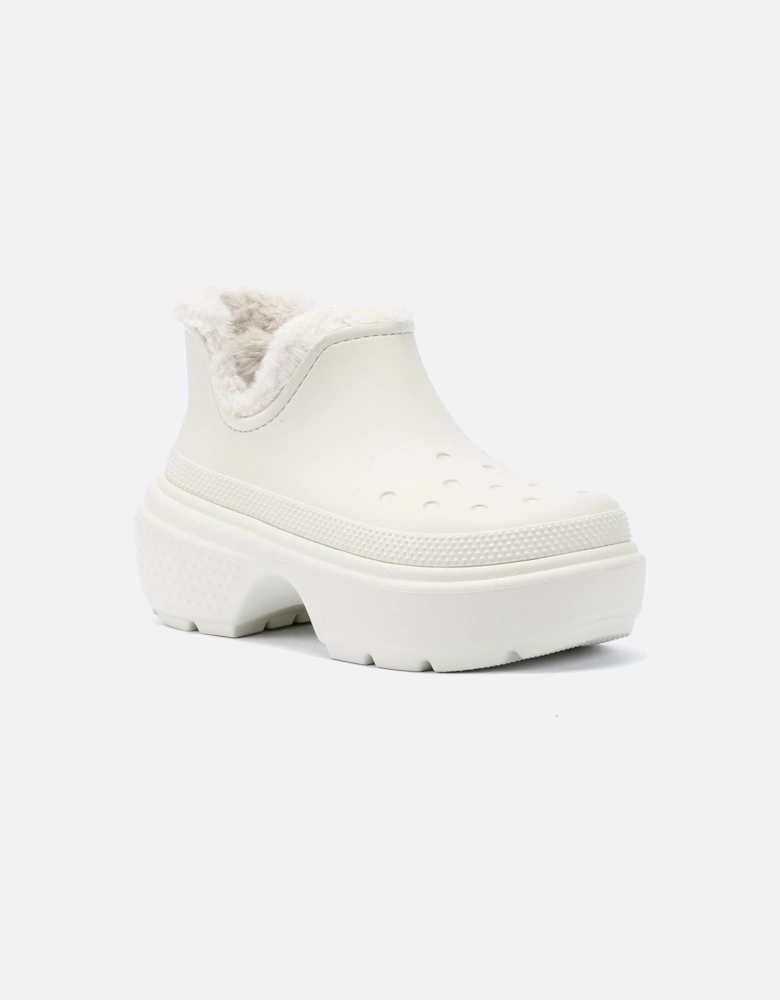 Stomp Lined Shorty Women's Off White Boots