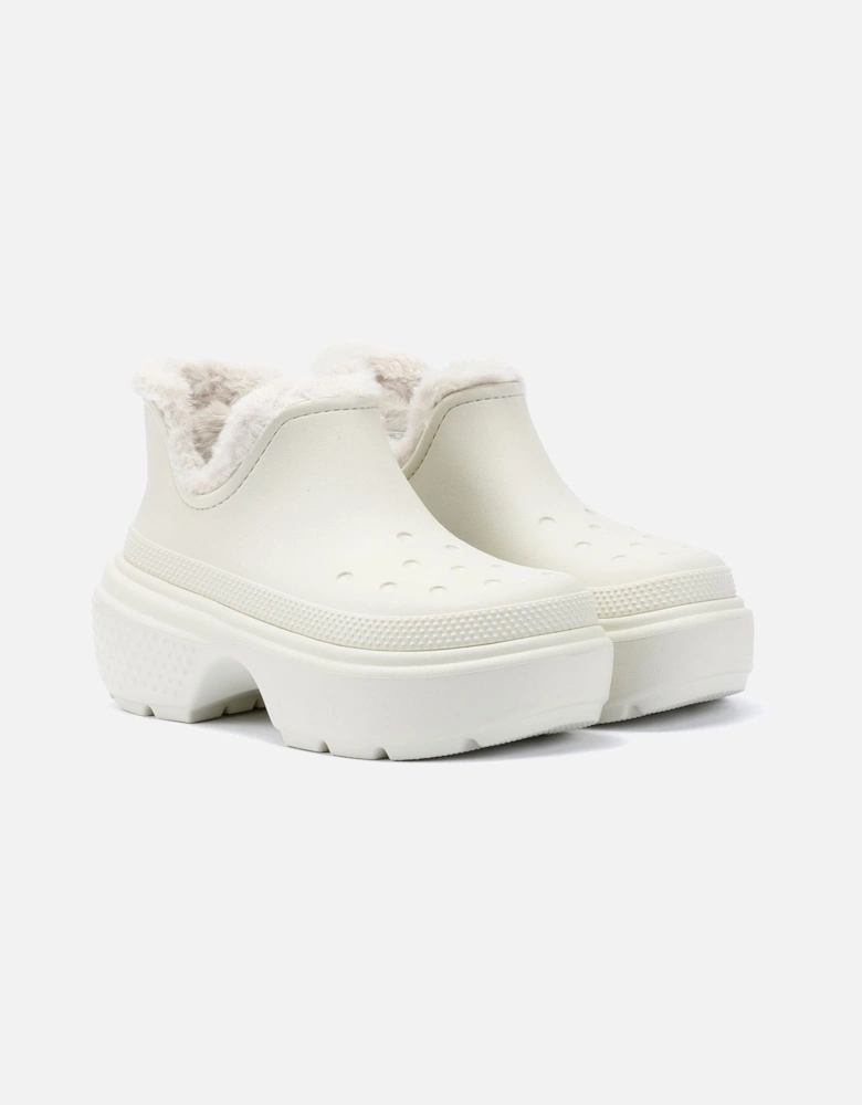 Stomp Lined Shorty Women's Off White Boots