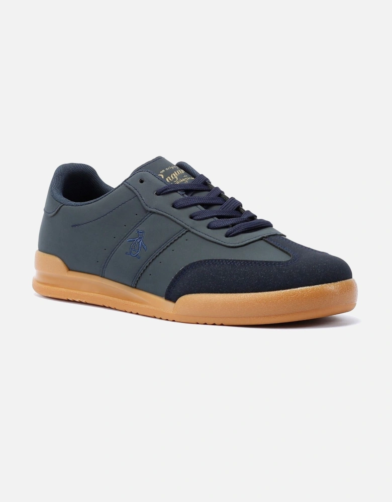 Penguin Giovanni Men's Navy / Gum Trainers