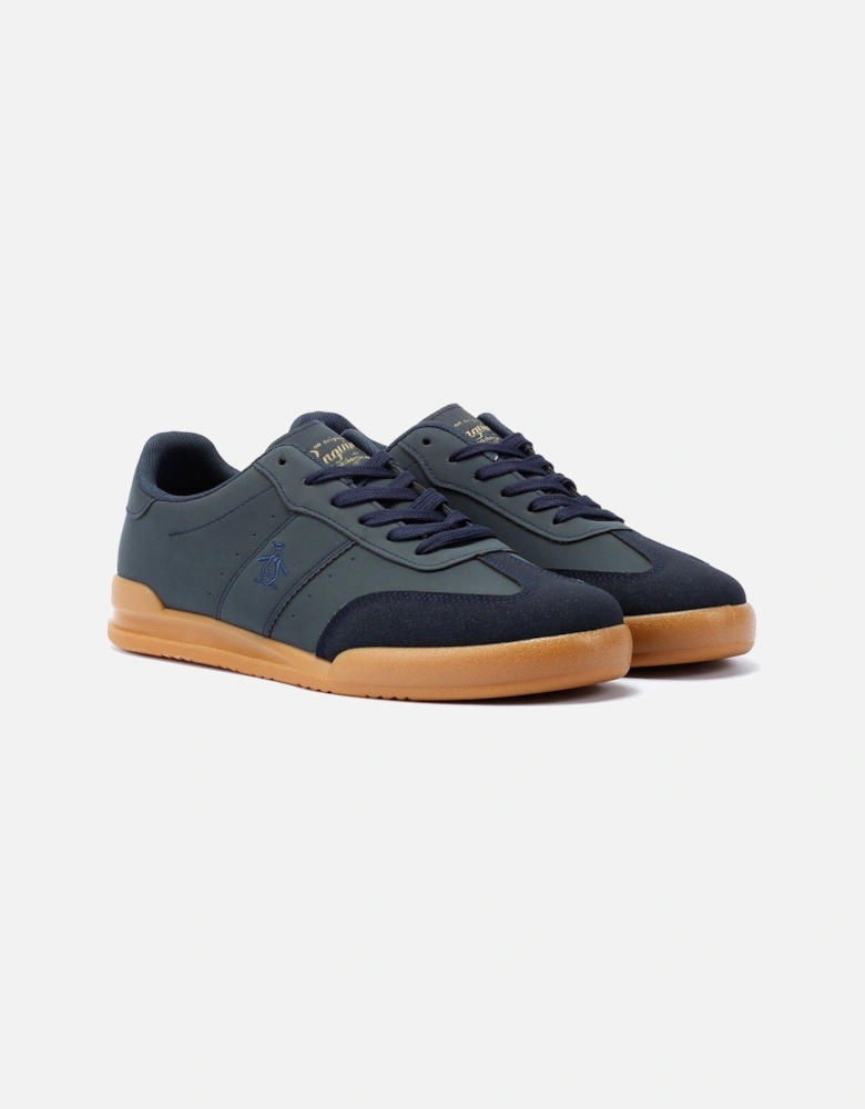 Penguin Giovanni Men's Navy / Gum Trainers