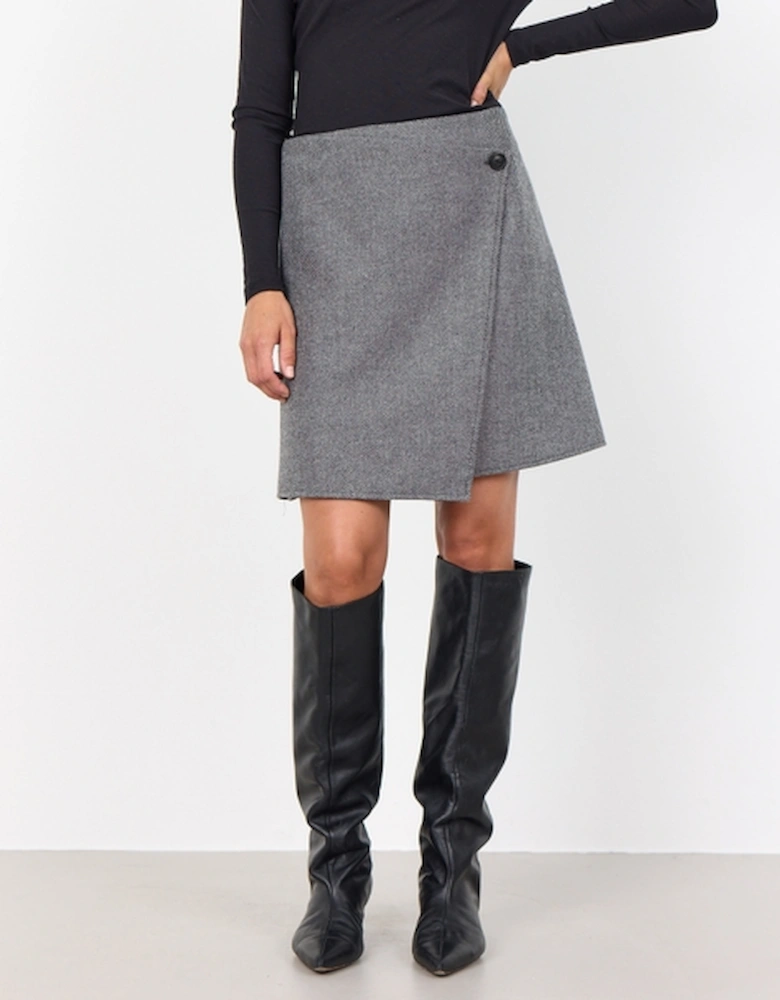 Leveté Room Ikki Recycled Wool-Blend Skirt